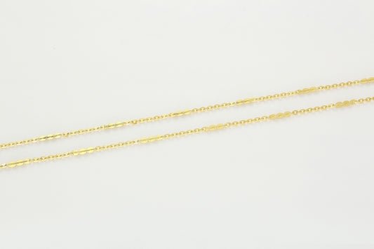 Versatile Cable Chain Hardening Gold  Necklace 