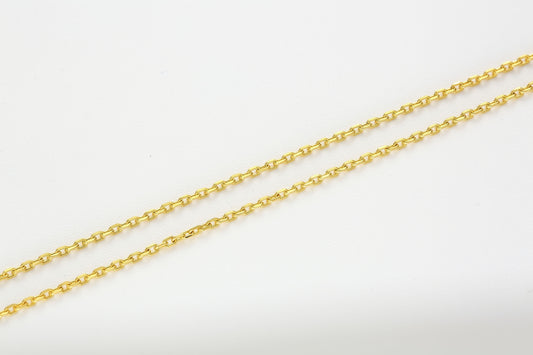 Versatile Cable Chain Hardening Gold  Necklace 