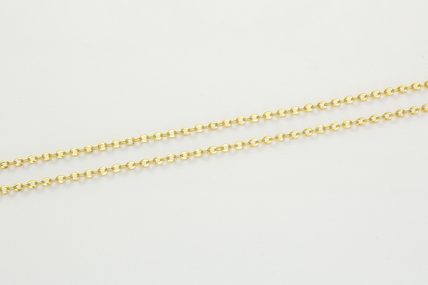 Versatile Cable Chain Hardening Gold  Necklace 