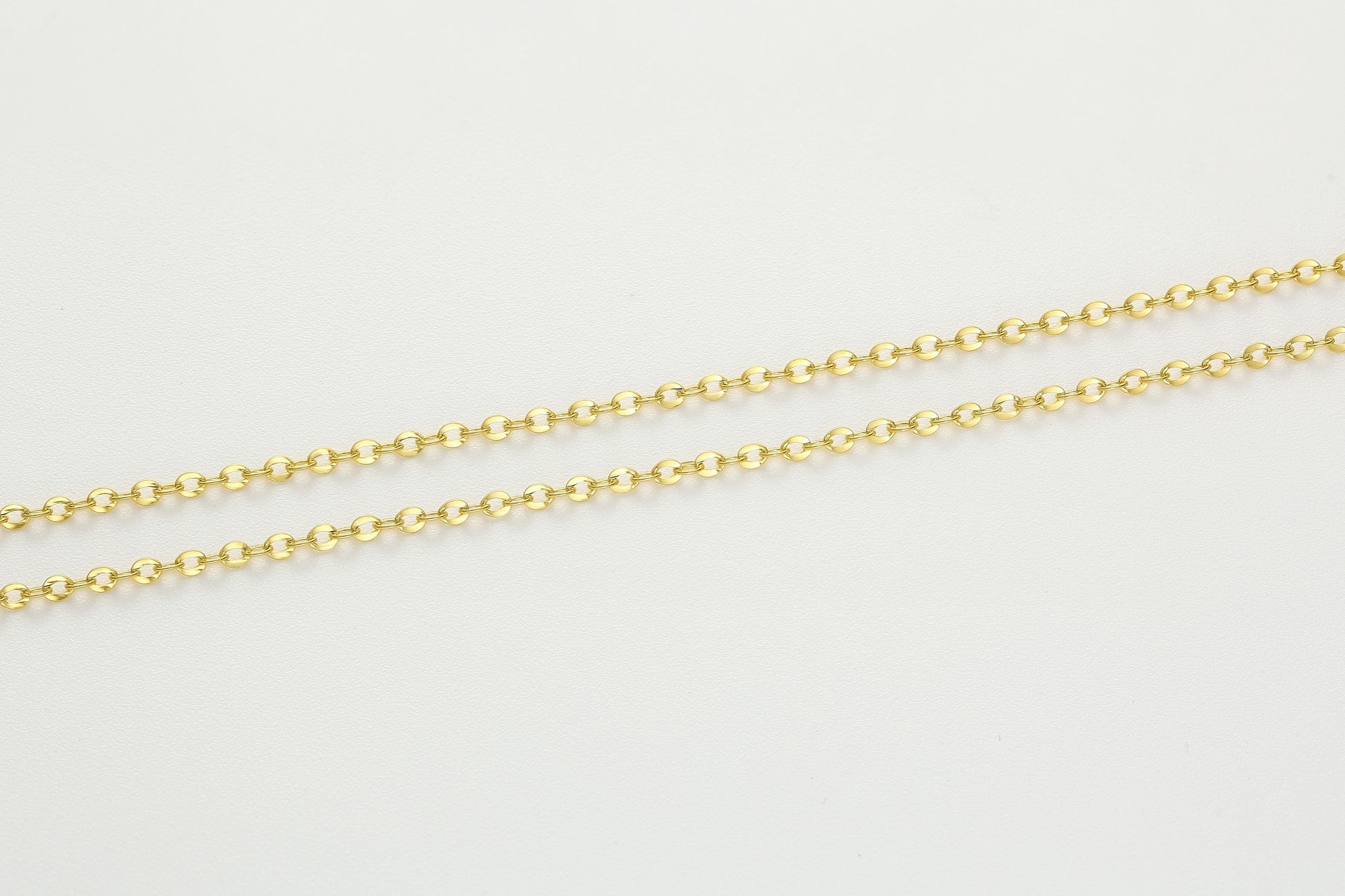 Versatile Cable Chain Hardening Gold  Necklace 