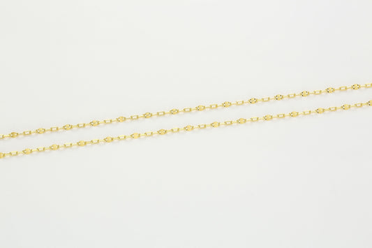 Versatile Cable Chain Hardening Gold  Necklace 