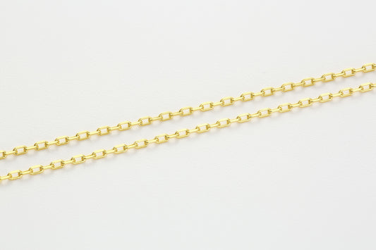 Versatile Cable Chain Hardening Gold  Necklace 