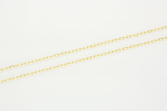 Versatile Cable Chain Hardening Gold  Necklace 