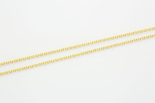 Versatile Cable Chain Hardening Gold  Necklace 