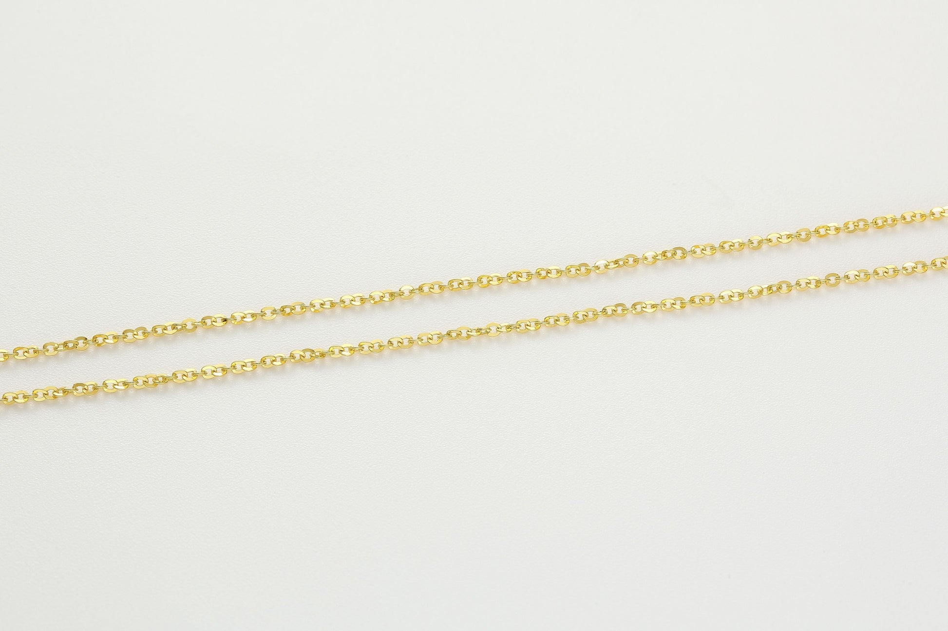 Versatile Cable Chain Hardening Gold  Necklace 