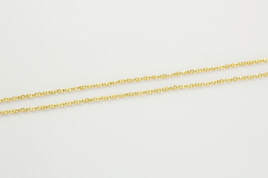 Versatile Cable Chain Hardening Gold  Necklace 