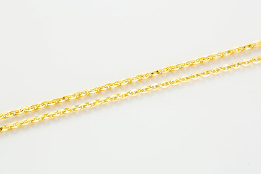 Versatile Cable Chain Hardening Gold  Necklace 