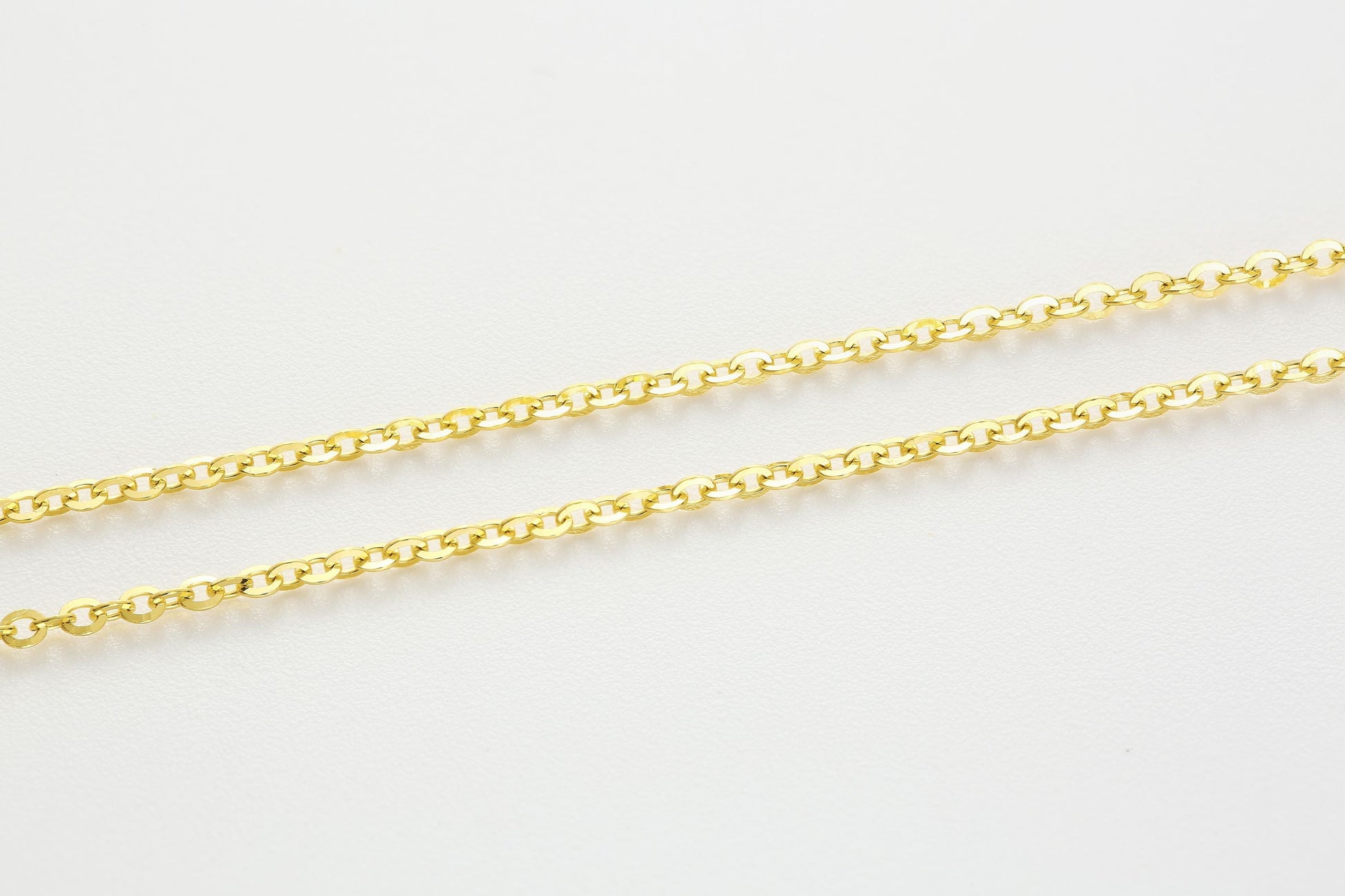 Versatile Cable Chain Hardening Gold  Necklace 