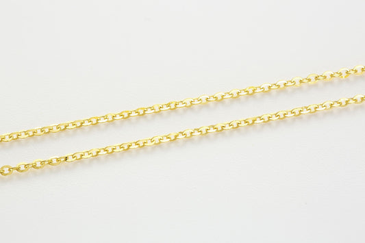 Versatile Cable Chain Hardening Gold  Necklace 