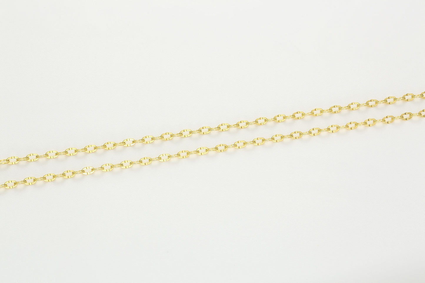 Versatile Cable Chain Hardening Gold  Necklace 