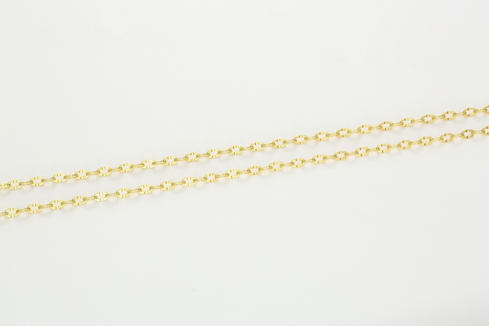 Versatile Cable Chain Hardening Gold  Necklace 