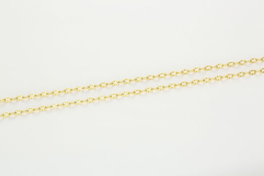 Versatile Cable Chain Hardening Gold  Necklace 