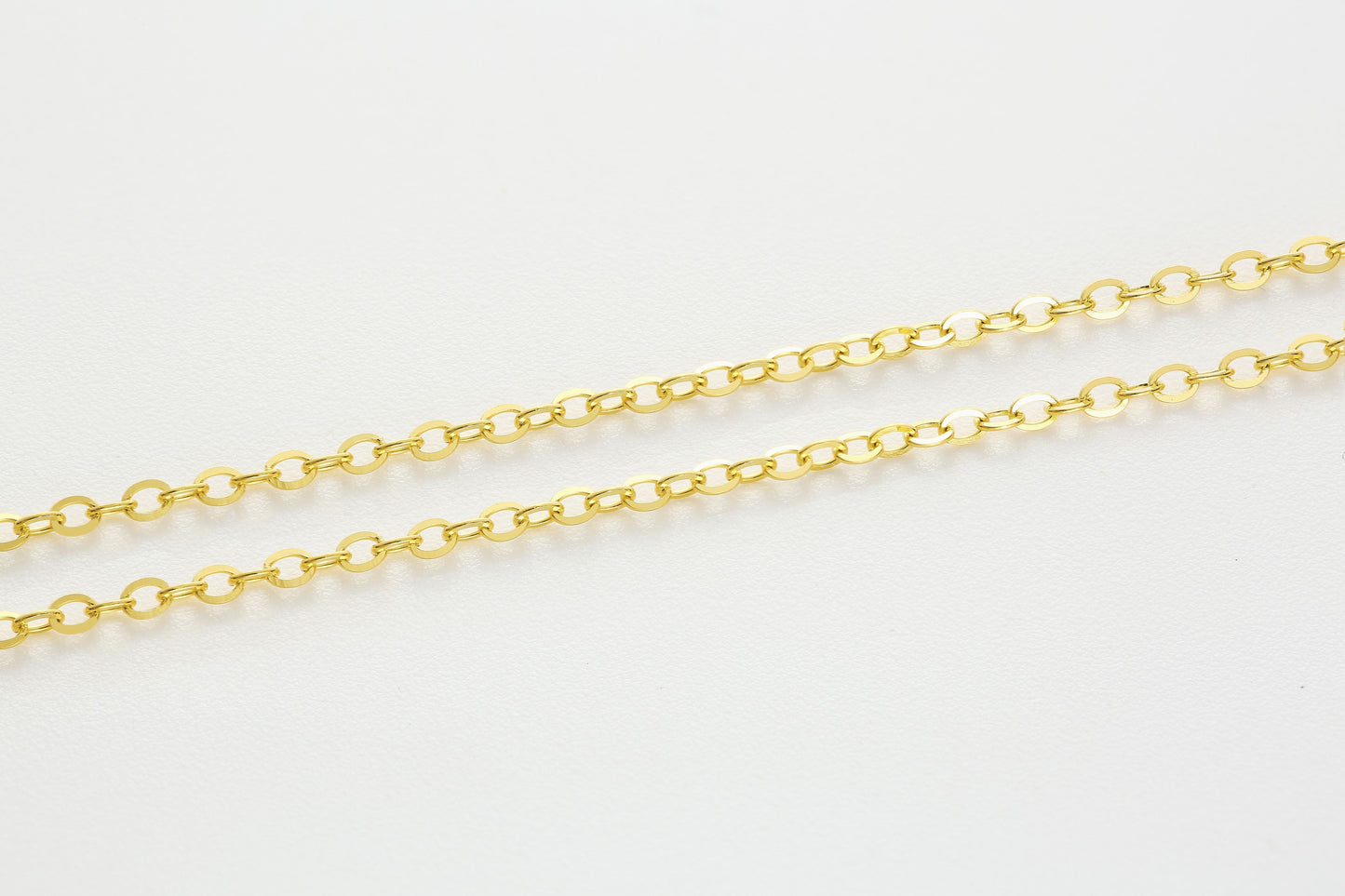 Versatile Cable Chain Hardening Gold  Necklace 