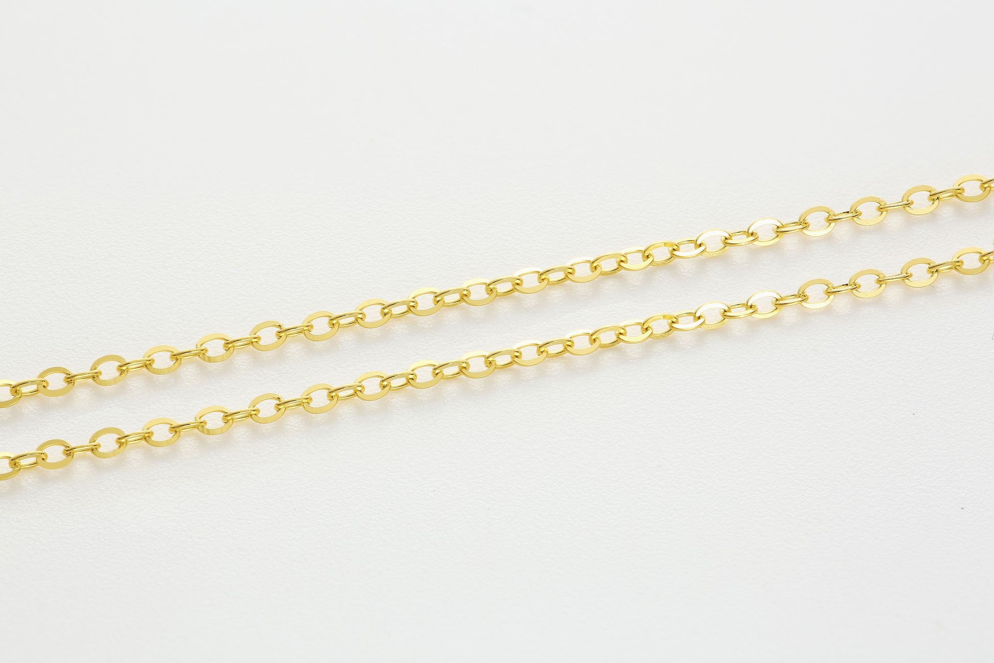 Versatile Cable Chain Hardening Gold  Necklace 