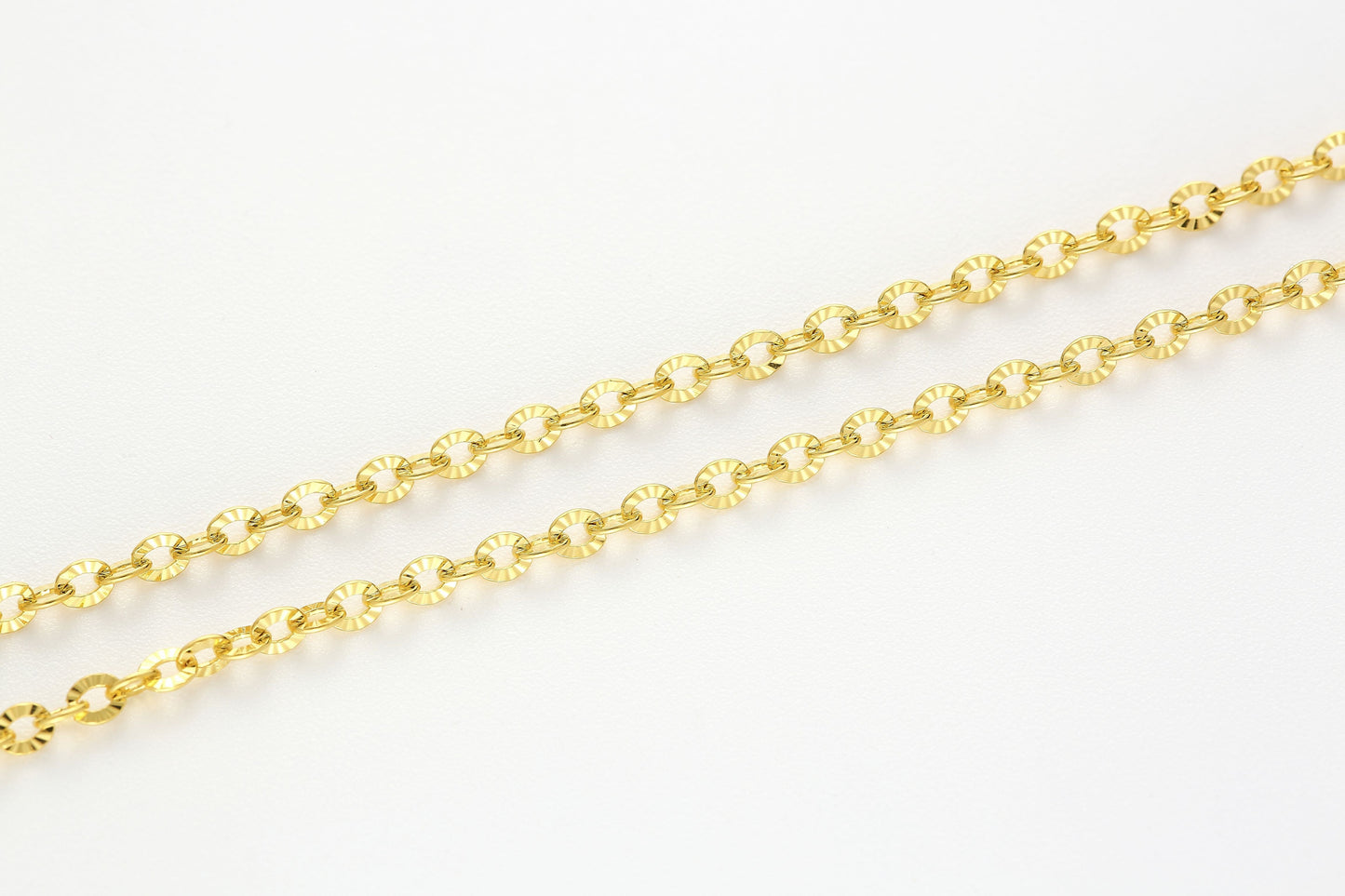 Versatile Cable Chain Hardening Gold  Necklace 