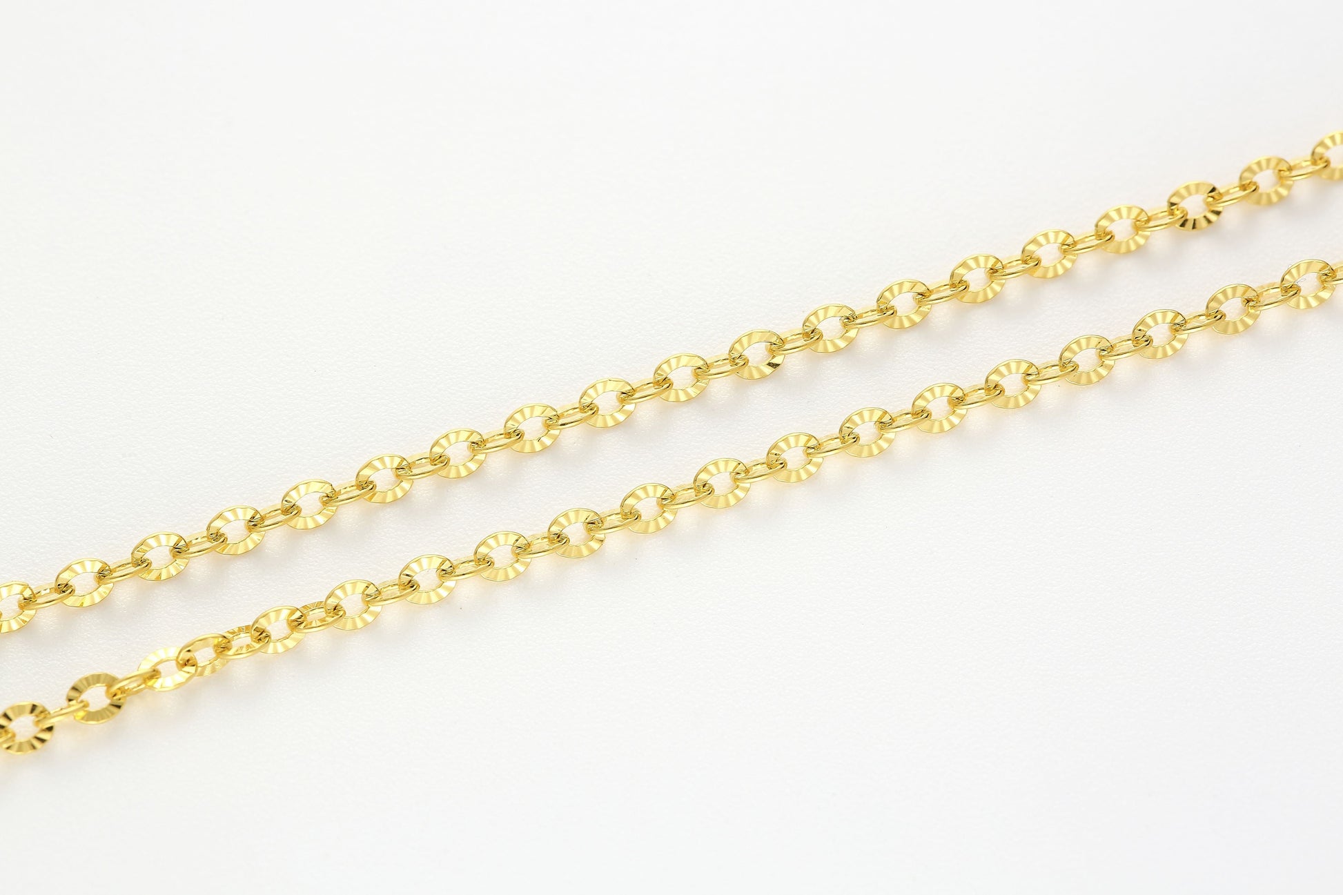 Versatile Cable Chain Hardening Gold  Necklace 