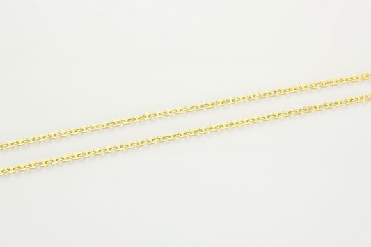 Versatile Cable Chain Hardening Gold  Necklace 