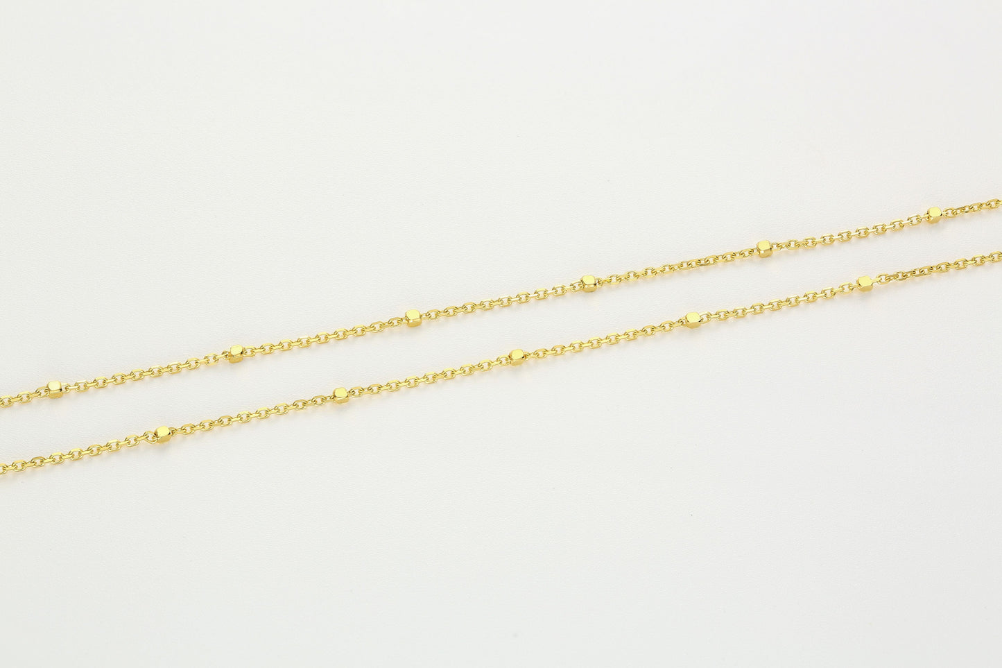 Versatile Cable Chain Hardening Gold  Necklace 