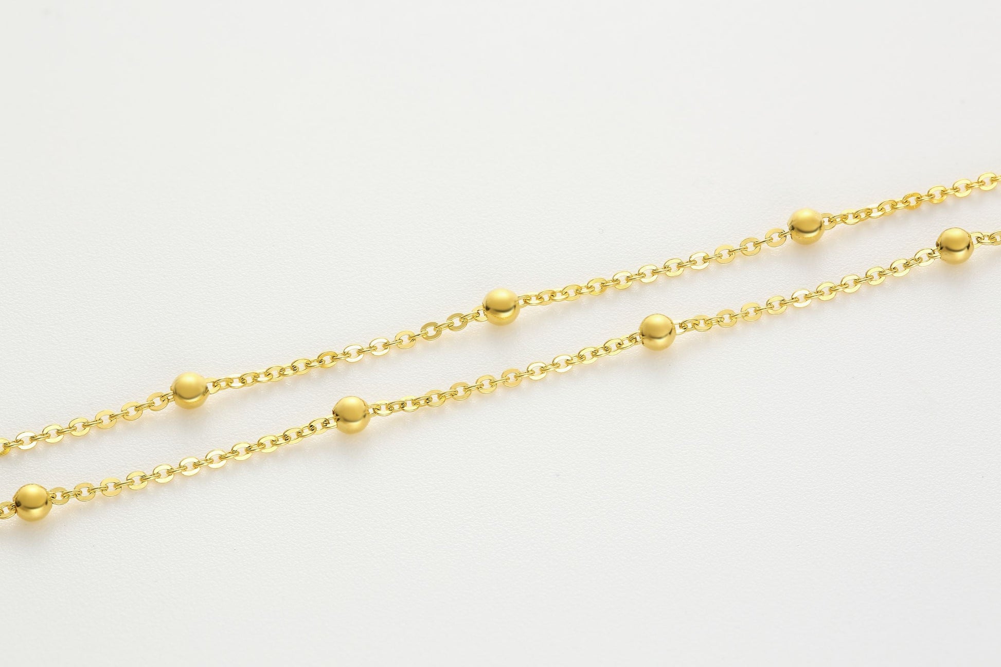 Versatile Cable Chain Hardening Gold  Necklace 