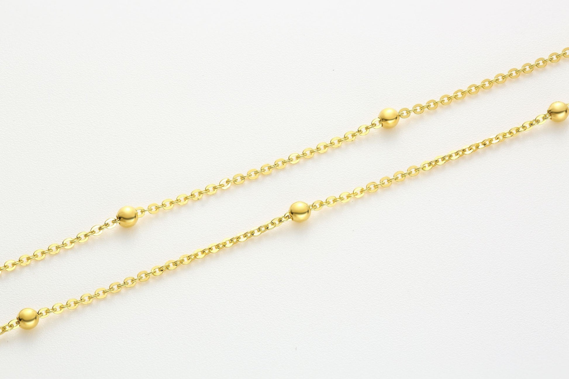 Versatile Cable Chain Hardening Gold  Necklace 