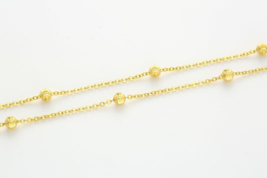 Versatile Cable Chain Hardening Gold  Necklace 