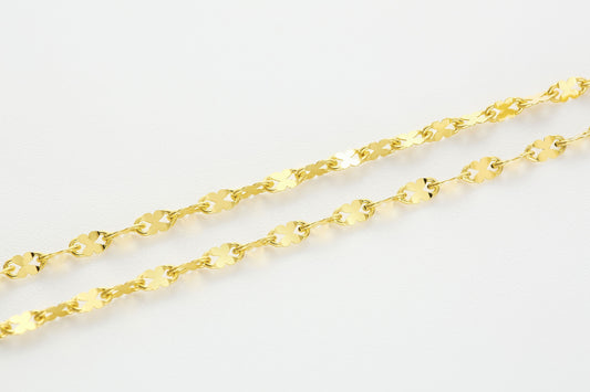 Versatile Cable Chain Hardening Gold  Necklace 