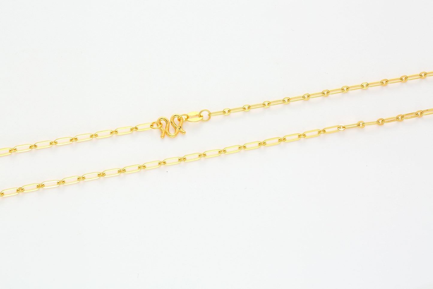 Versatile Cable Chain Hardening Gold  Necklace 