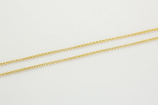 Versatile Cable Chain Hardening Gold  Necklace 