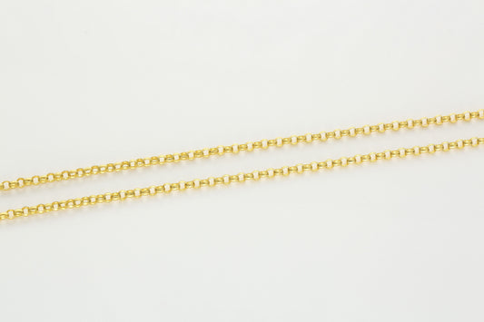 Versatile Cable Chain Hardening Gold  Necklace 