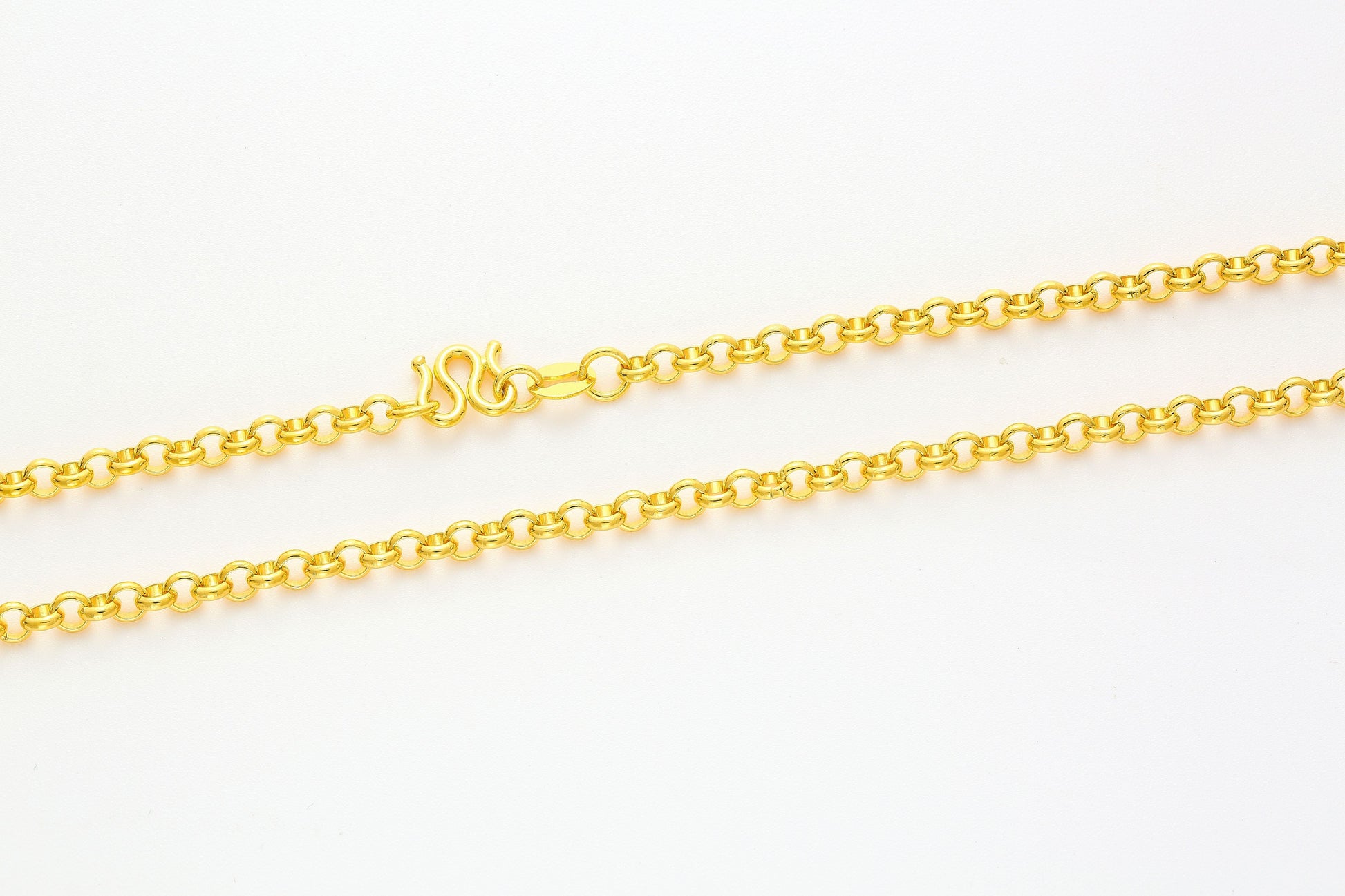 Versatile Cable Chain Hardening Gold  Necklace 